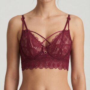 Enigma – Bustier media copa de encaje con hebilla frontal