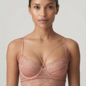 Enigma – Bustier media copa con tiras