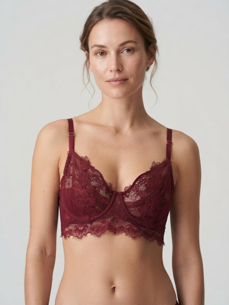 Enigma – Bustier de encaje con tiras y torchón