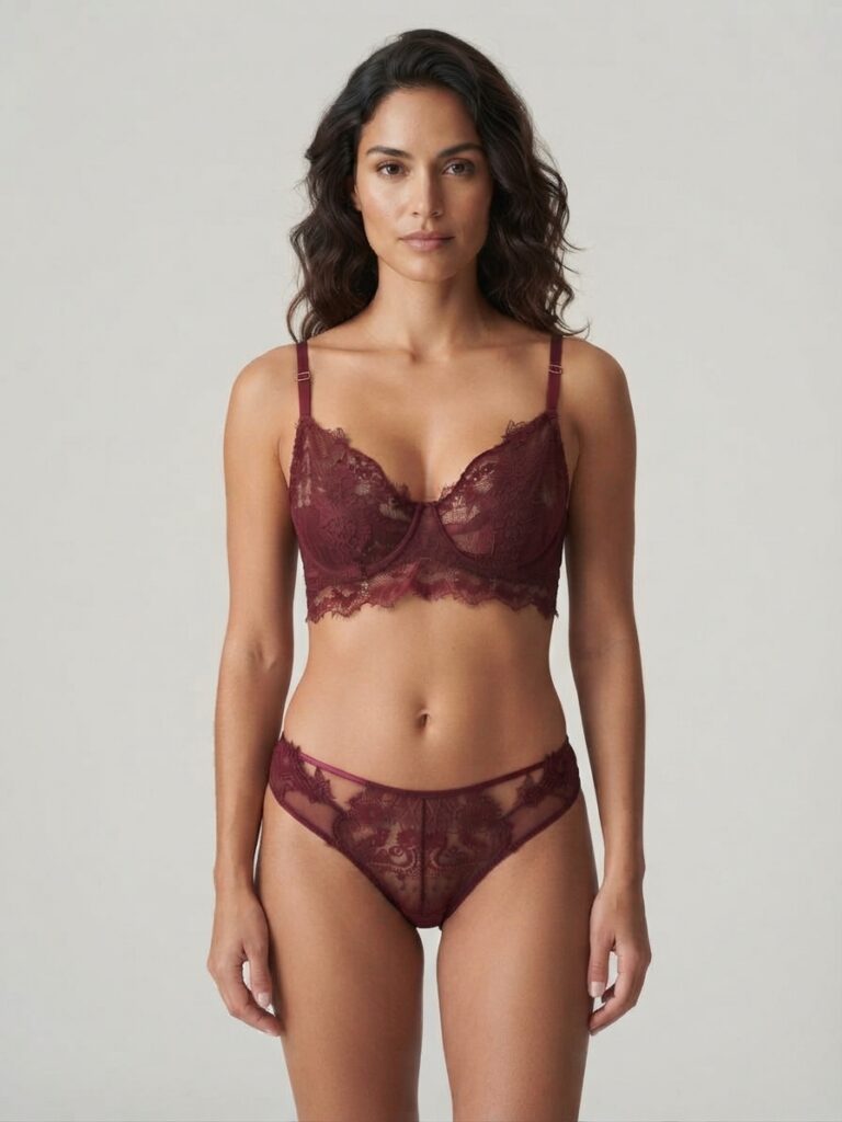 Enigma – Bustier de encaje con tiras y torchón