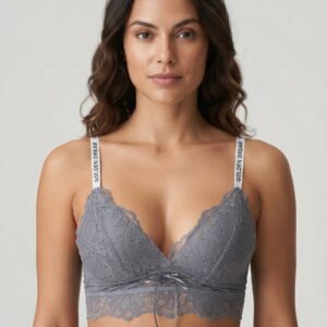 Enigma – Bralette triangular de encaje marcado