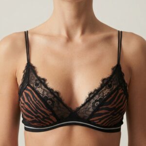 Enigma – Bralette de encaje con liga