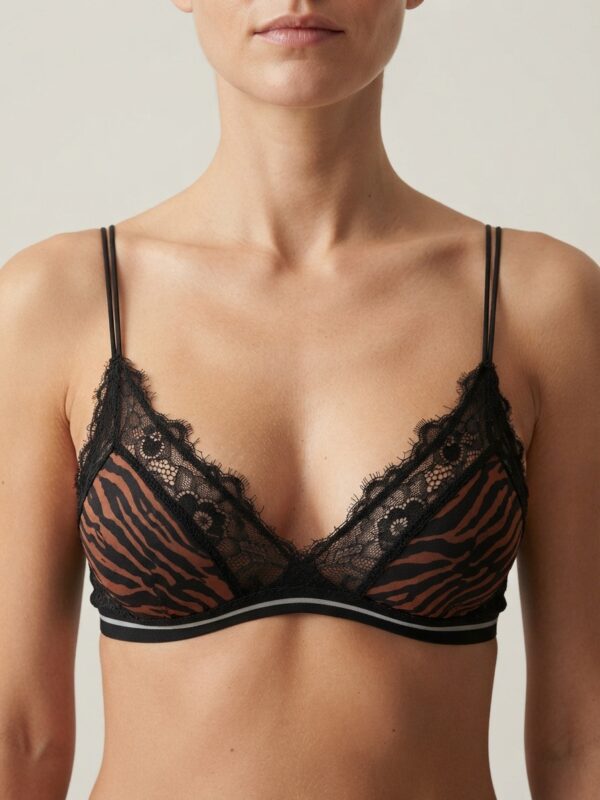 Enigma – Bralette de encaje con liga